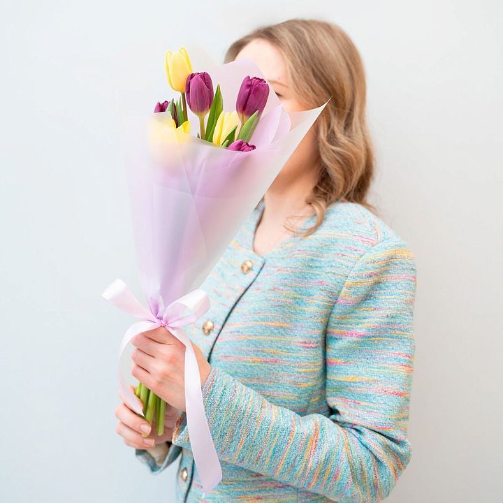 Букет из 7 тюльпанов №2116