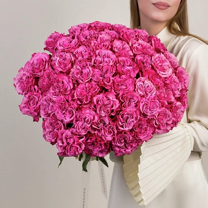 Букет из 49 розовых  роз №2329