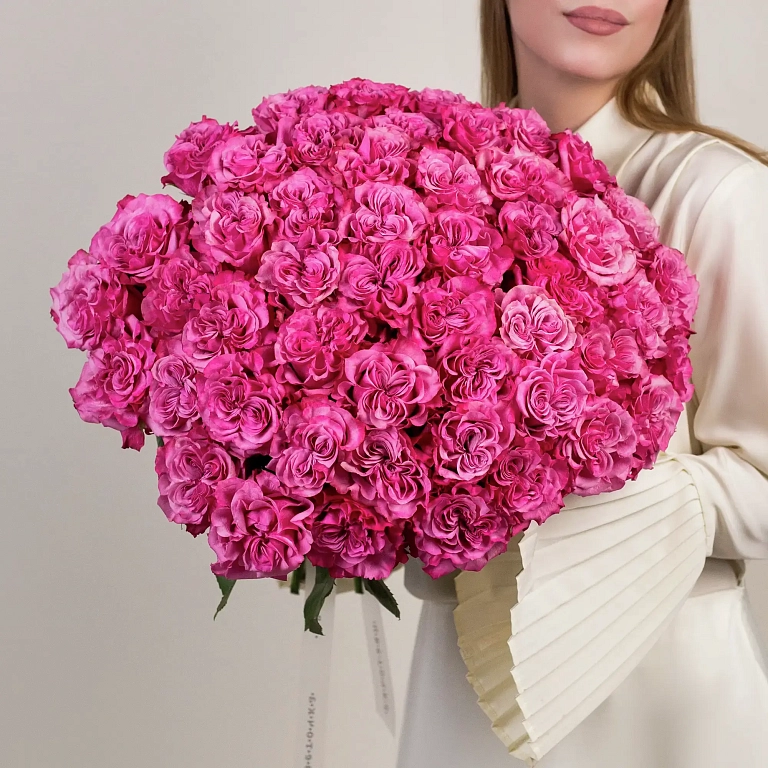 Букет из 49 розовых  роз №2329