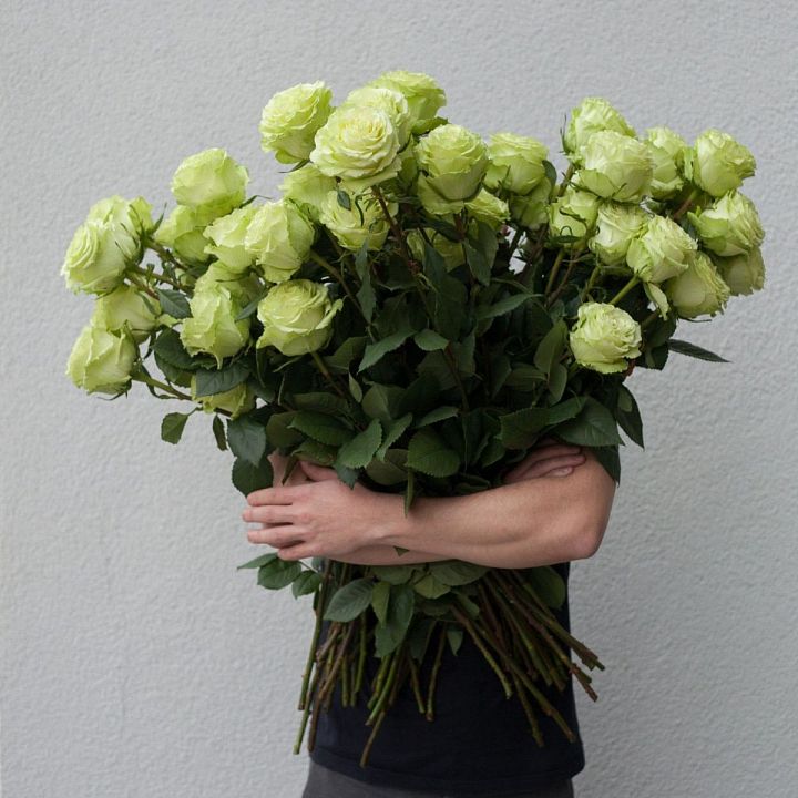 Букет из 51 белой розы №1960