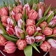Букет из 49 тюльпанов в шляпной коробке №1369