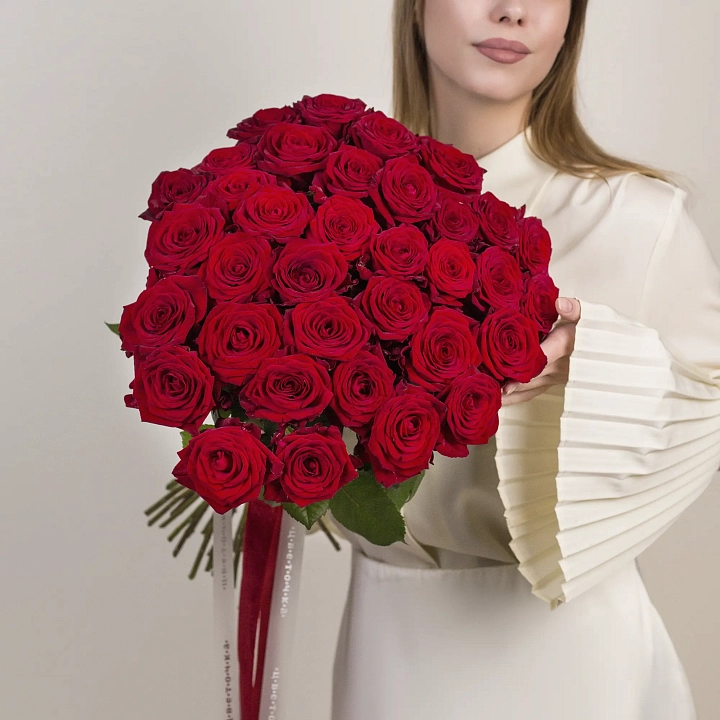 Букет из 35 красной розы №2331