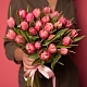 Букет из 25 розовых тюльпанов №1254