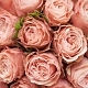Букет из 51 пионовидной розы в шляпной коробке №654 (розовая)