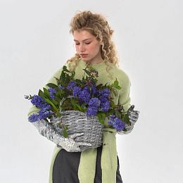 Композиция из гиацинтов и вибурнума №2038