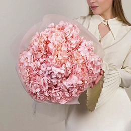 Букет из 9 розовых гортензий №2323