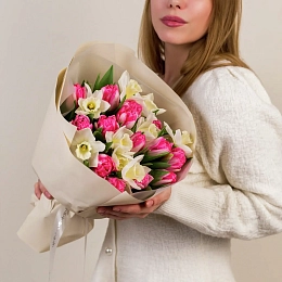 Букет из тюльпанов и нарциссов №2369