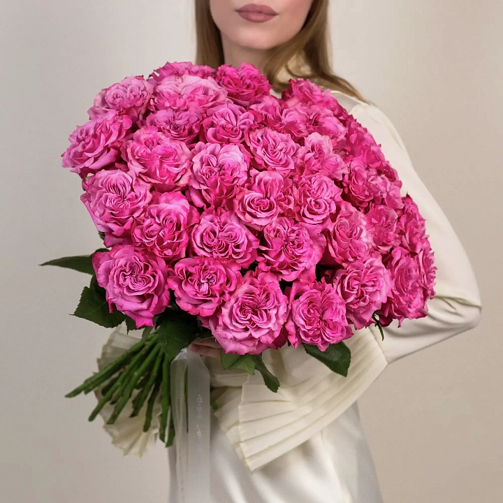 Букет из 35 розовых роз №2329