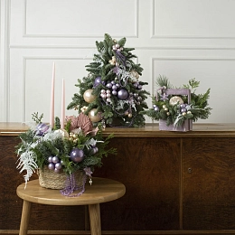 Рождественский бандл лавандового цвета №2279