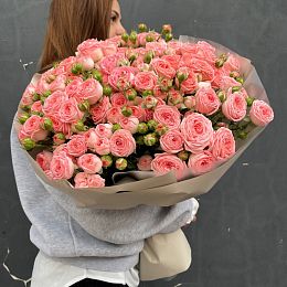 Букет из 31 кустовой розы №1853