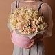 Букет из 25 розовых роз в шляпной коробке  №1169