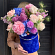 Цветочная композиция из пионов, маттиолы и роз №970