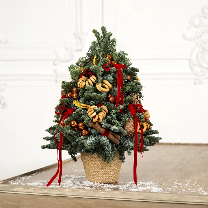 Рождественская композиция, елка с сушками №2291