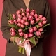 Букет из 35 розовых тюльпанов №1254